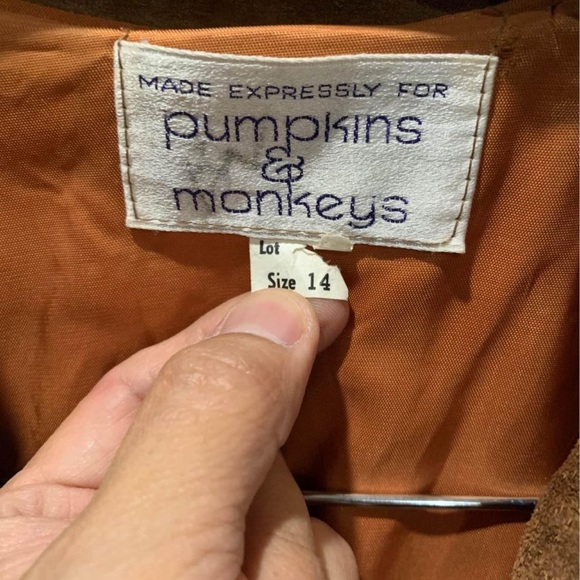 Rare Vintage suede fringe western jacket from Pumpkins & Monkeys boho cowgirl 14 - Picture 5 of 7